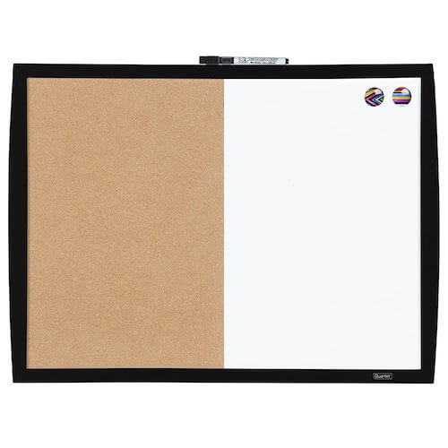 Combination Whiteboard/Corkboard
