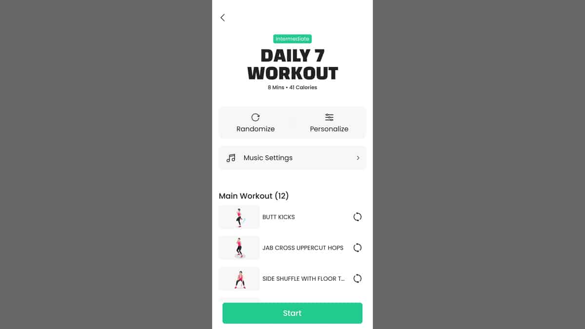 Daily 7 workout