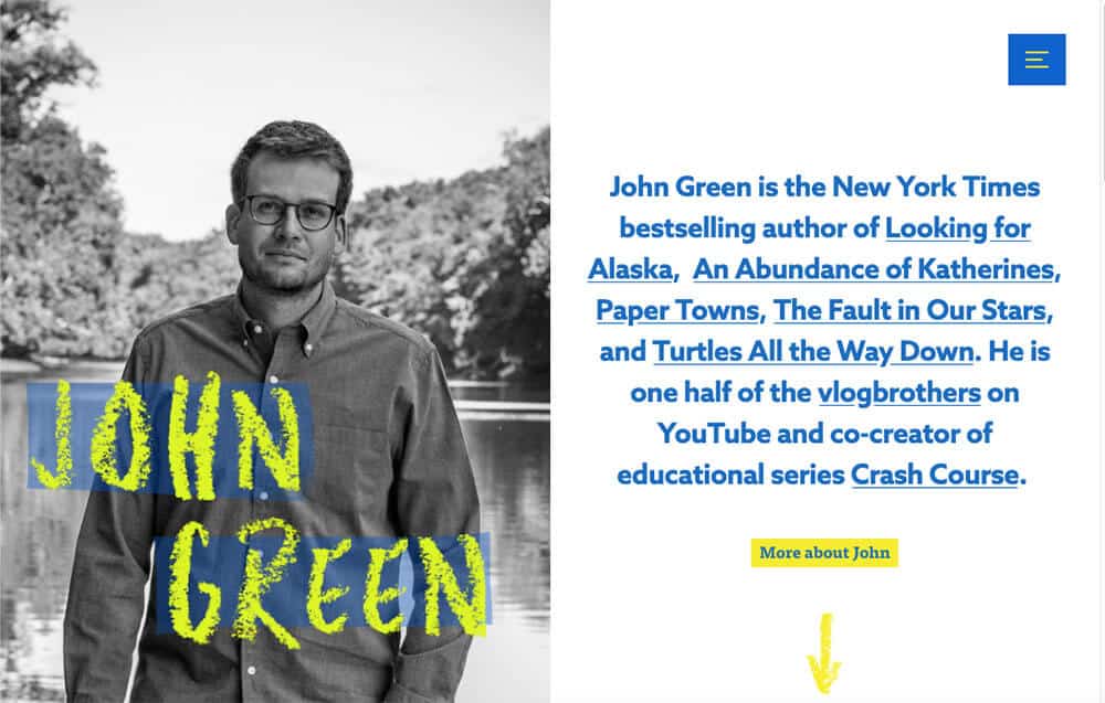 John Green's personal website
