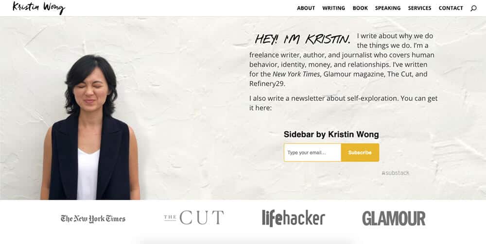 Kristin Wong's personal website
