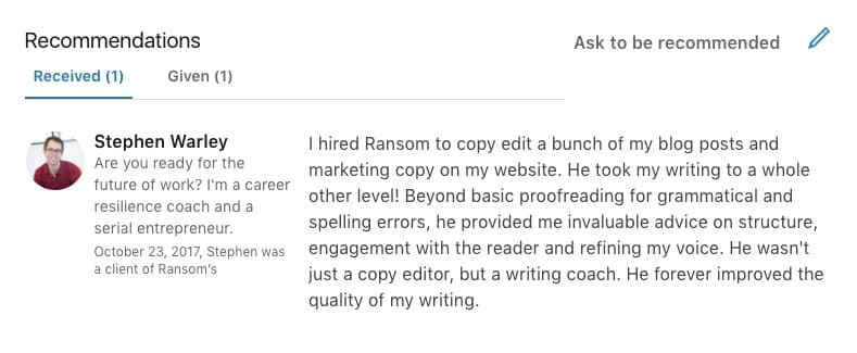 linkedin_recommendation_example