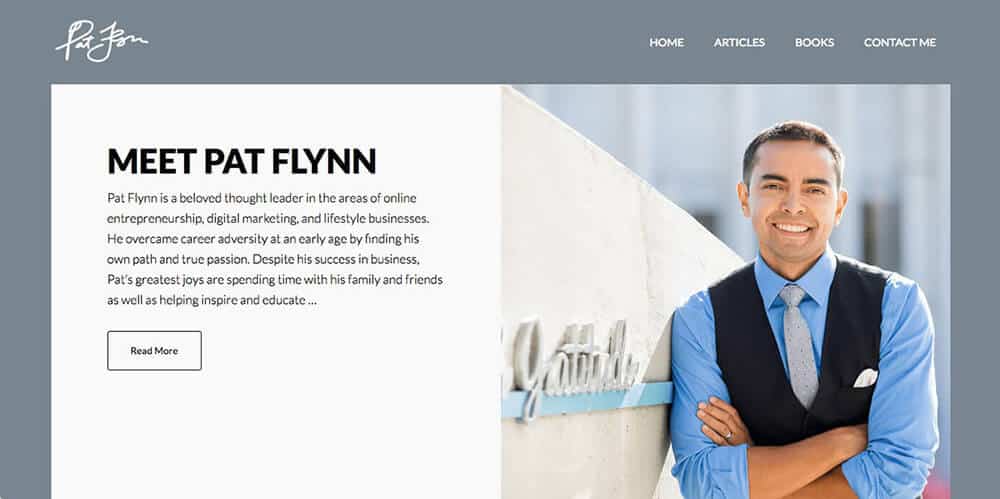 Pat Flynn's personal website