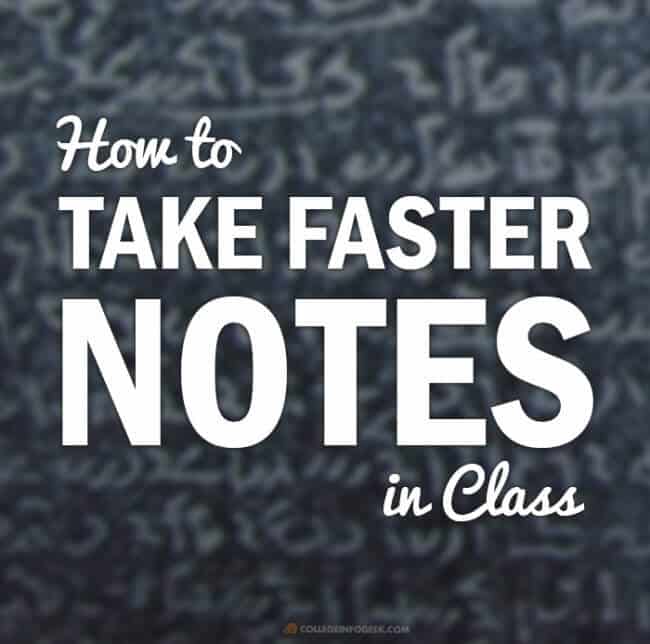 How to Take Faster Handwritten Notes Using Shorthand Techniques