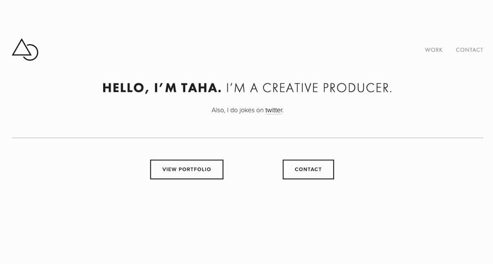 Taha Khan's personal website