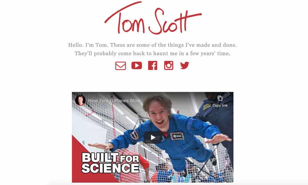 Tom Scott's personal website